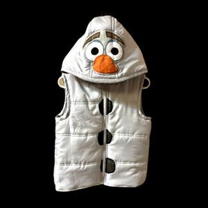 Disney Toddler Olaf Hooded Vest ~ Size 4T